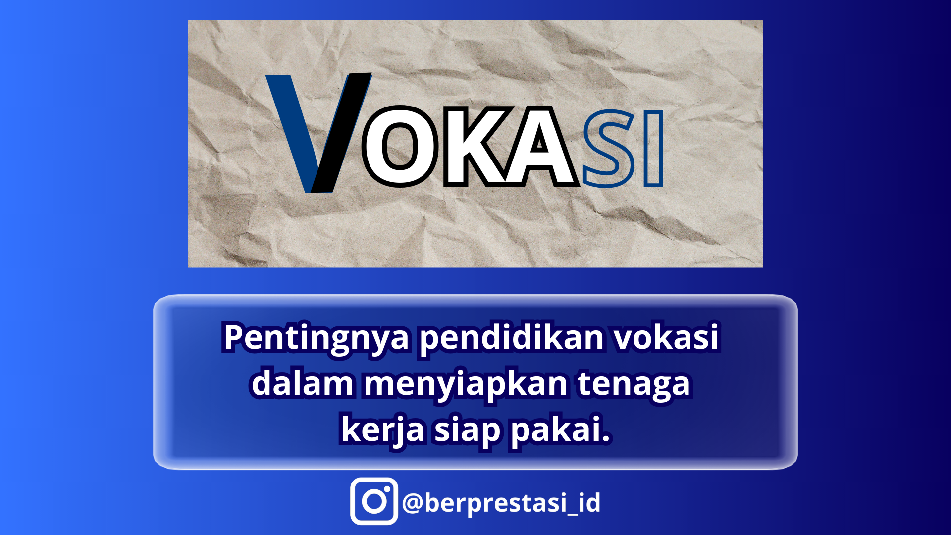 Pentingnya pendidikan vokasi dalam menyiapkan tenaga kerja siap pakai.