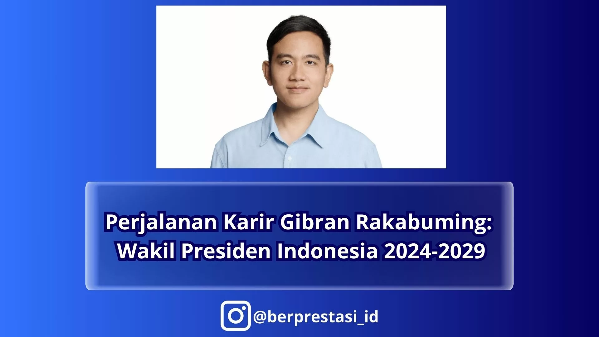 Perjalanan Karir Gibran Rakabuming: Wakil Presiden Indonesia 2024-2029